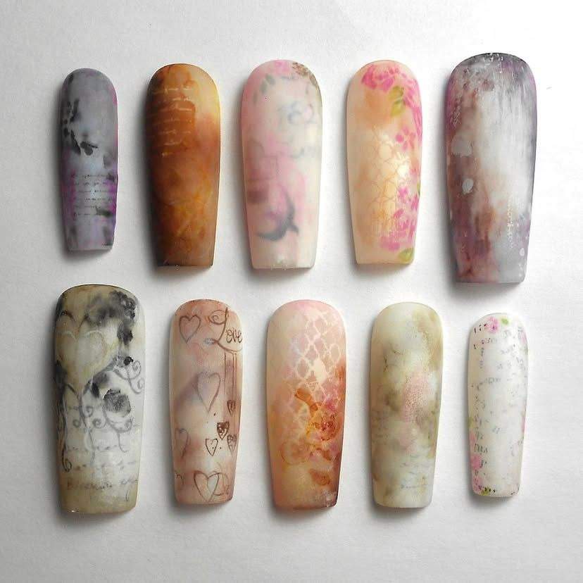 Vintage Deco Press Nails