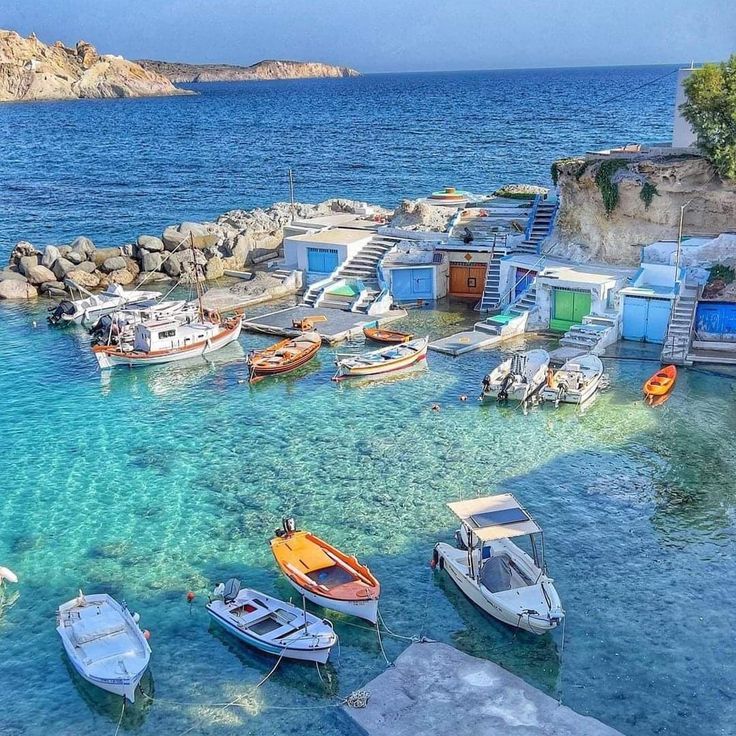 Mandrakia Fishing Village Boats