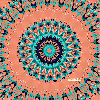Turquoise Coral Mandala