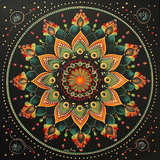 Ornate Mandala with Lotus Petals