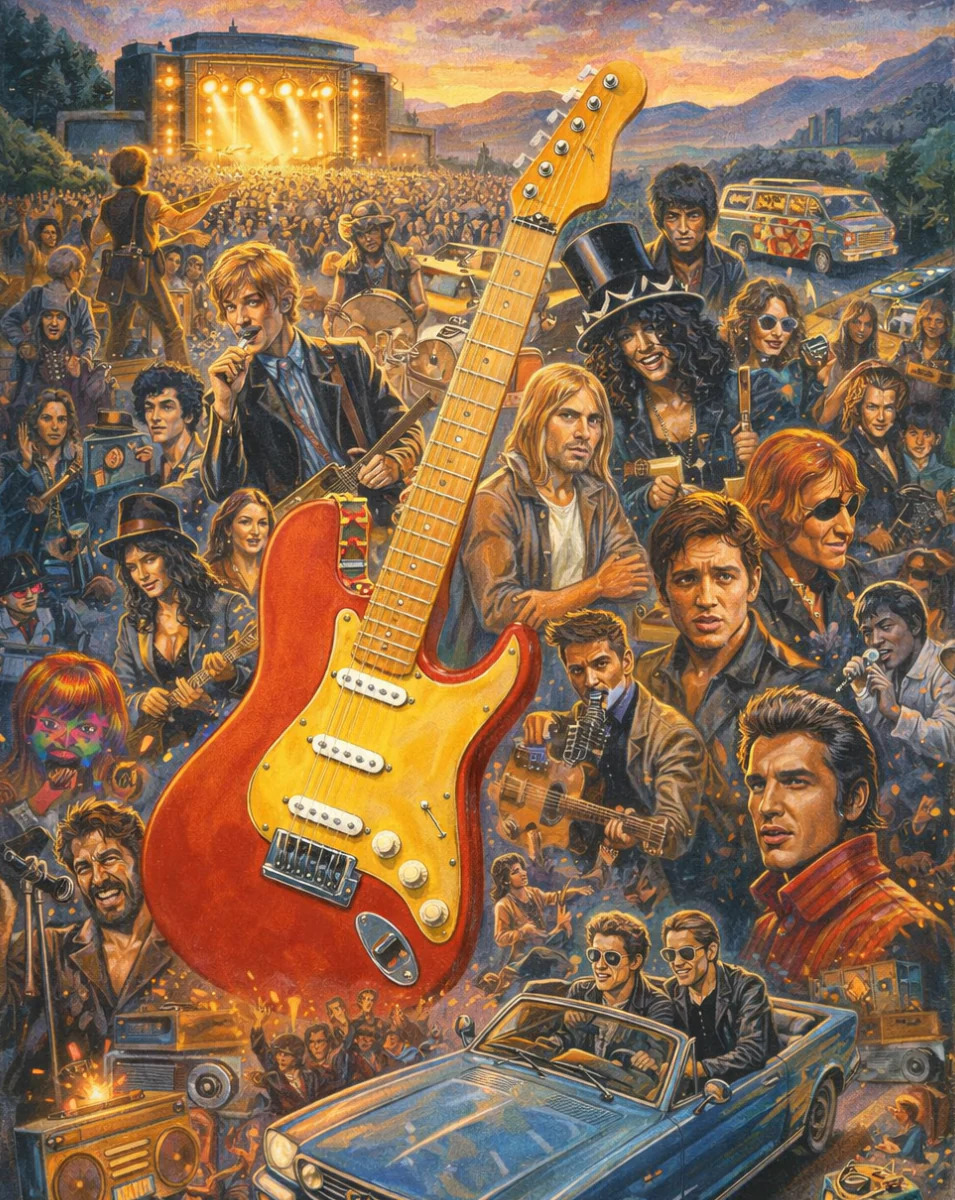 Rock Legends Collage