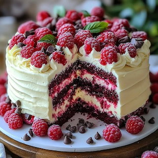 Raspberry Chocolate Layer Cake