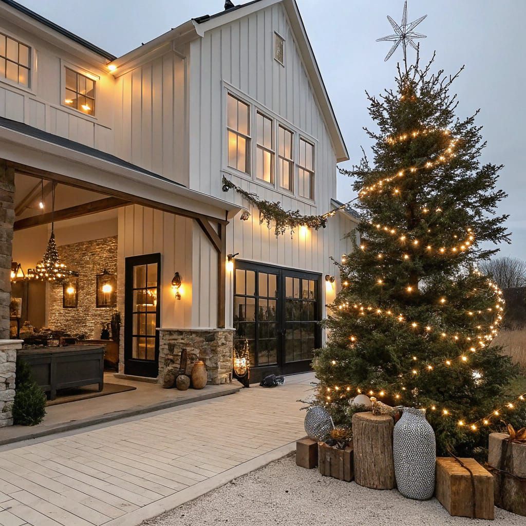 Christmas Farmhouse Patio