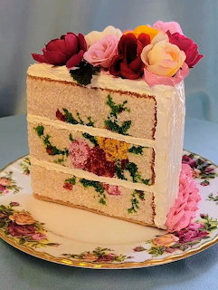 Rose Cake Slice