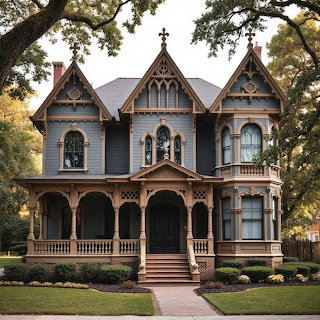 Victorian Mansion with Ornate Architecture