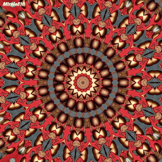 Red Geometric Mandala