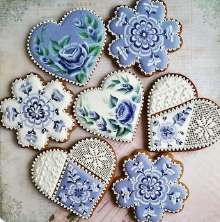 Decorated Heart Cookies
