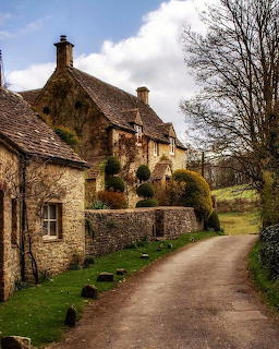 English Cotswold Stone Cottage