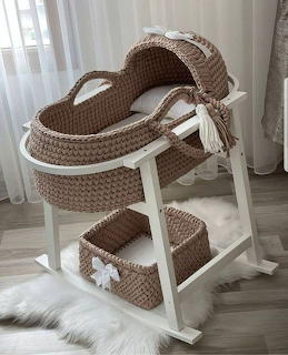 Wicker Baby Bassinet Stand