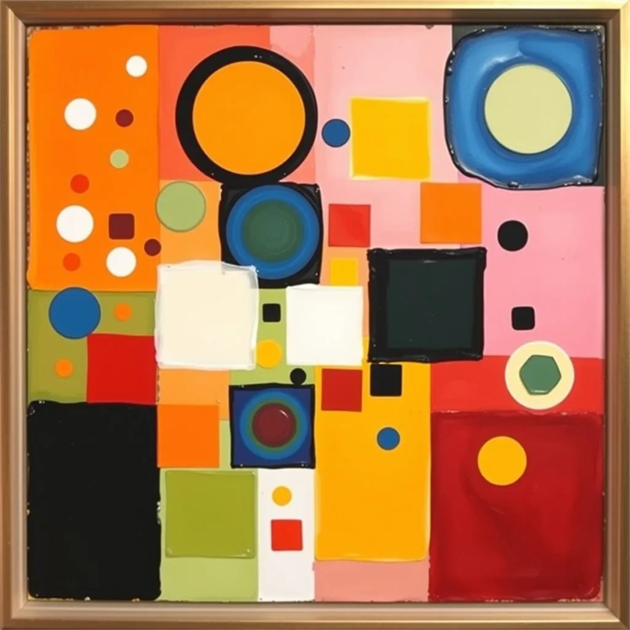 Colorful Geometric Abstract Painting