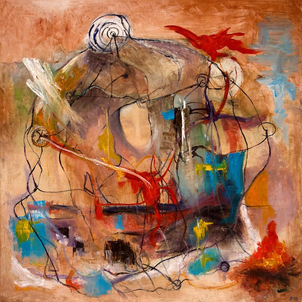 Abstract Figure Painting