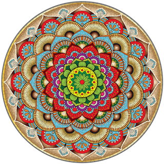 Colorful Floral Mandala Design