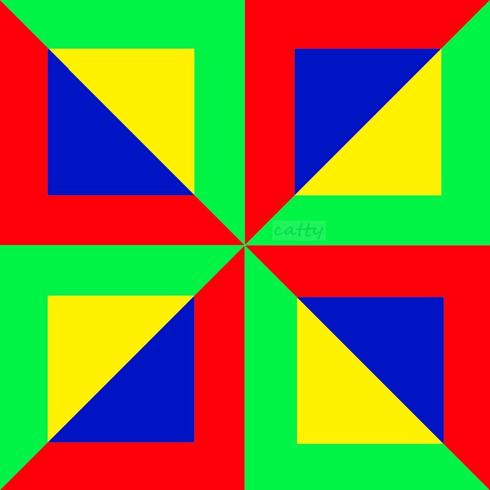 Geometric Color Wheel Pattern