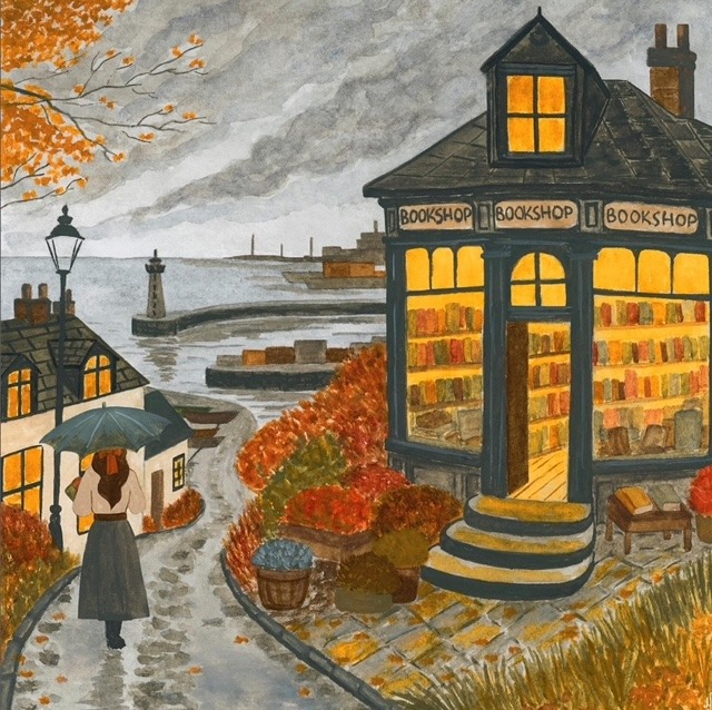 Cozy Coastal Bookshop Autumn