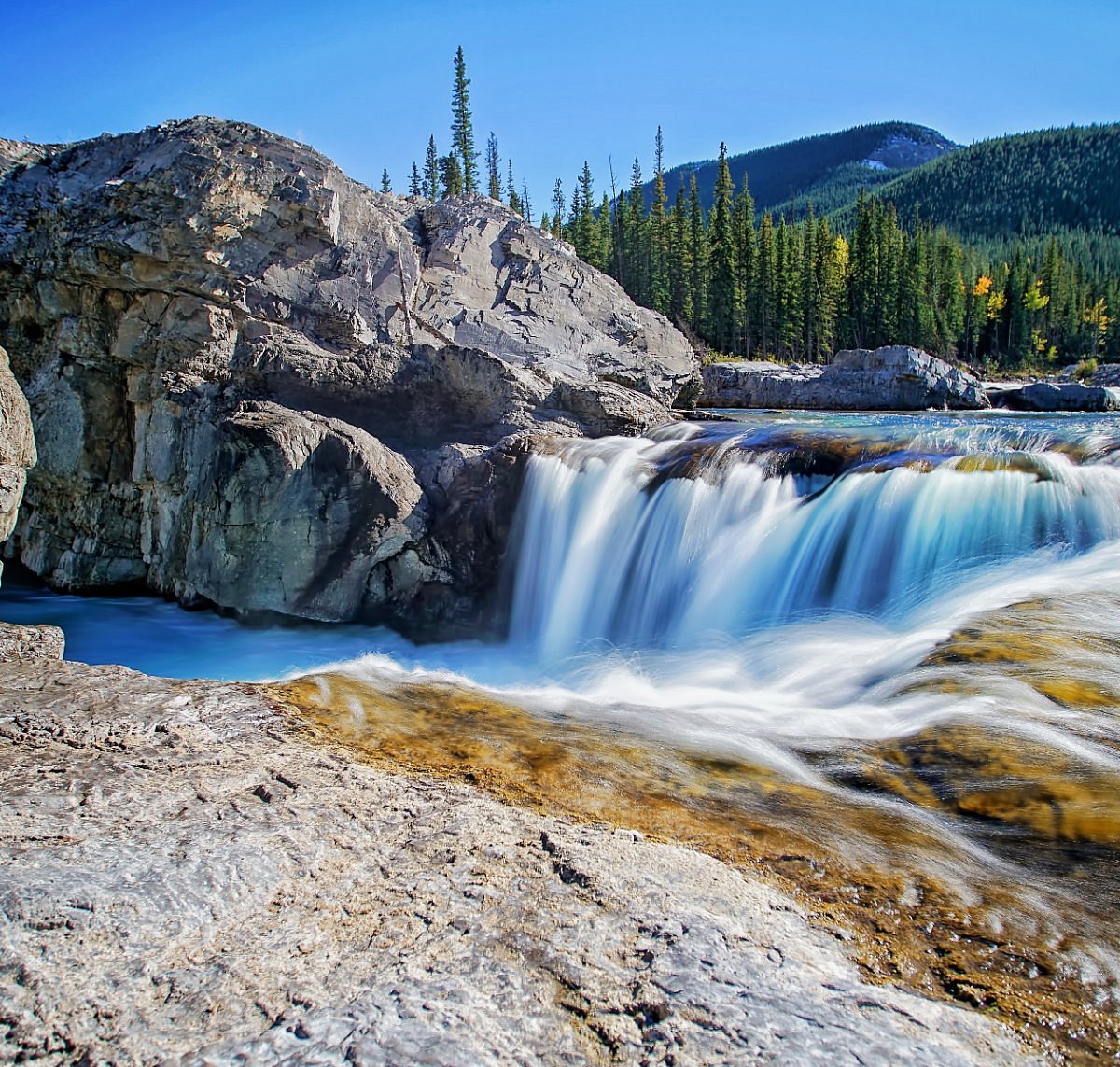 Elbow Falls Waterfall Canada