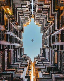 Urban Canyon Looking Up