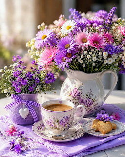 Tea Cup with Flowers
