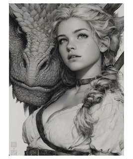 Dragon Girl Fantasy Portrait