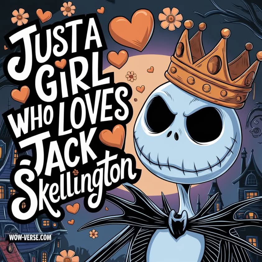 Jack Skellington Crown Heart