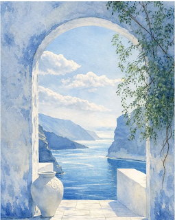 Grecian Landscape Archway