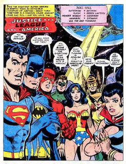 DC Justice League superheroes group illustration