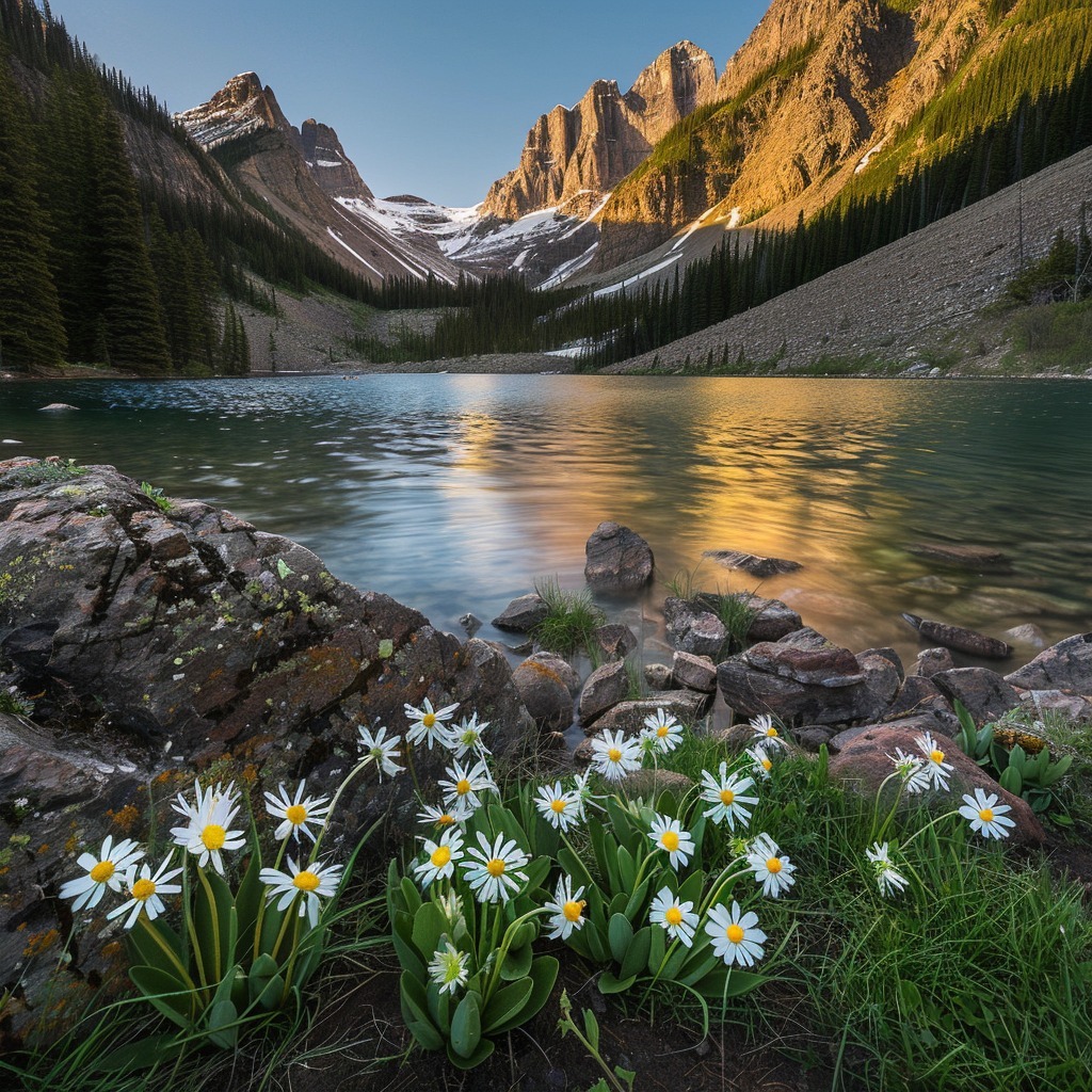 Banff Lake Canada Mountains