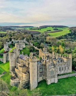 Arundel Castle Aerial