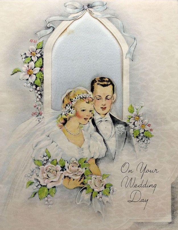 Vintage Wedding Card