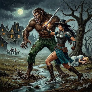 Werewolf Battle Scene