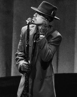 Singer at Microphone