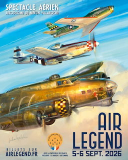 Illustrated poster of three vintage military airplanes flying in a blue sky