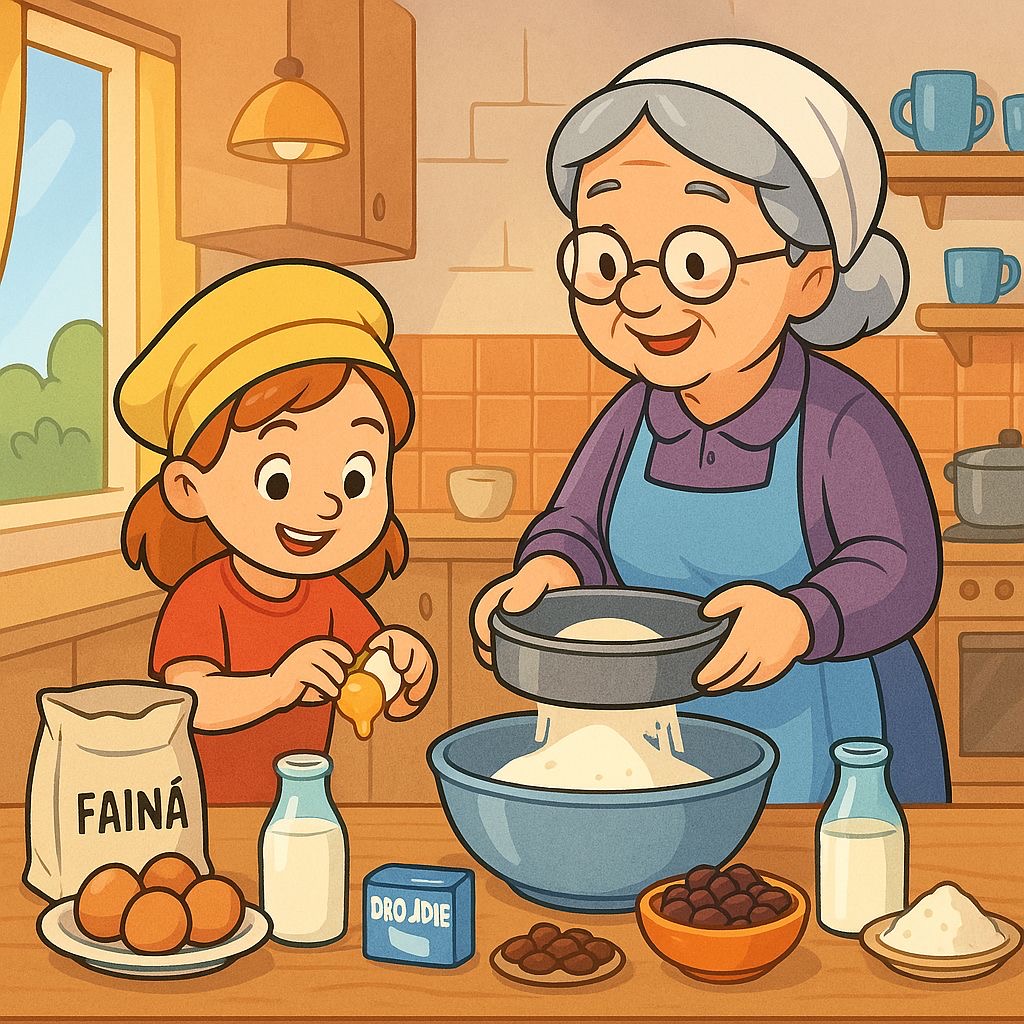 Grandmother Baking with Child