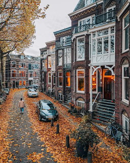 Dutch Canal Street Autumn