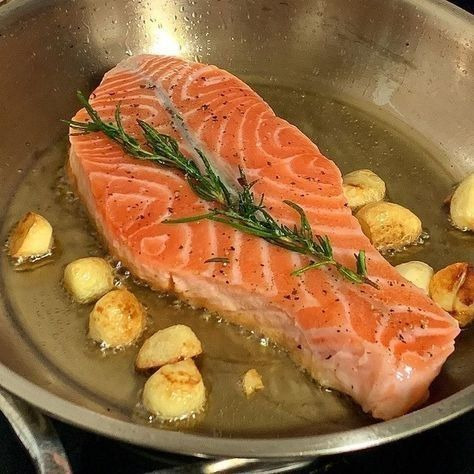Salmon Steak with Rosemary