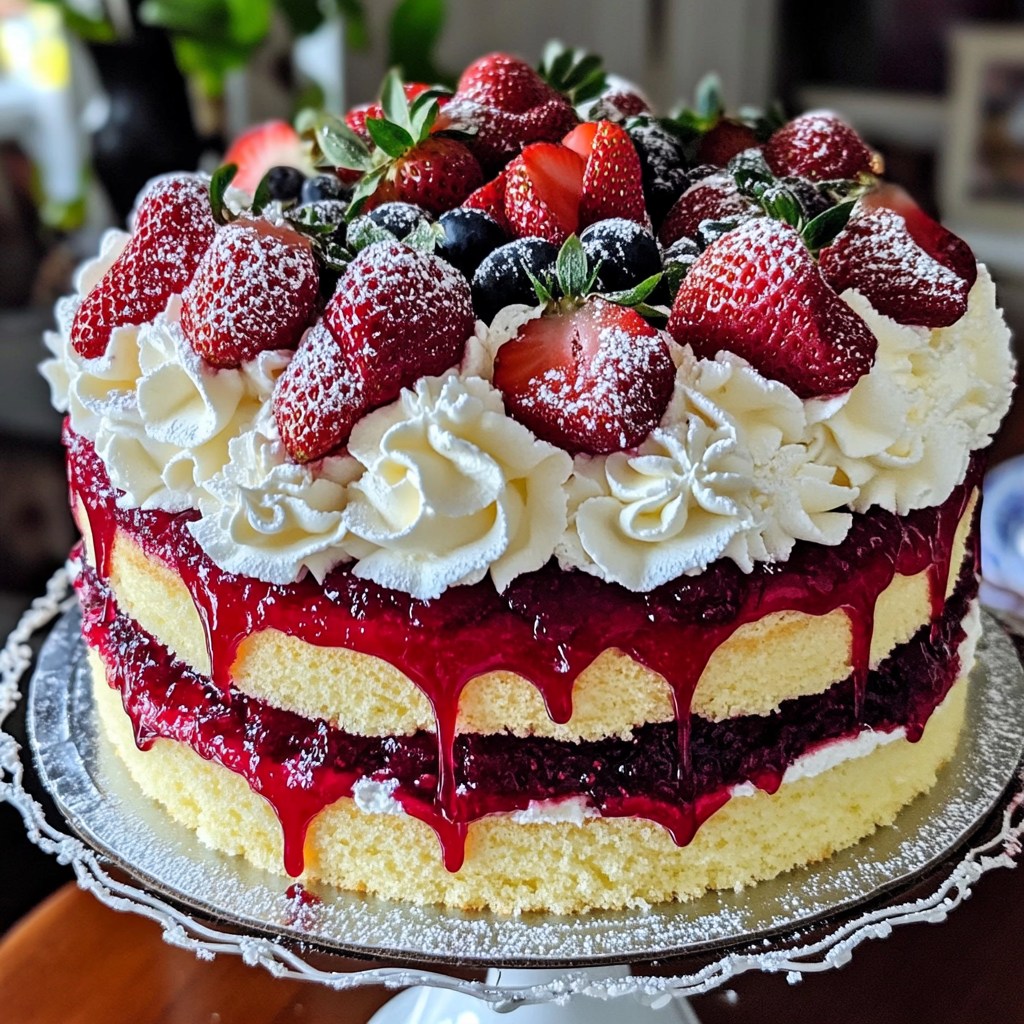 Strawberry Cream Cake