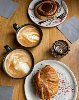 Latte and Pastries