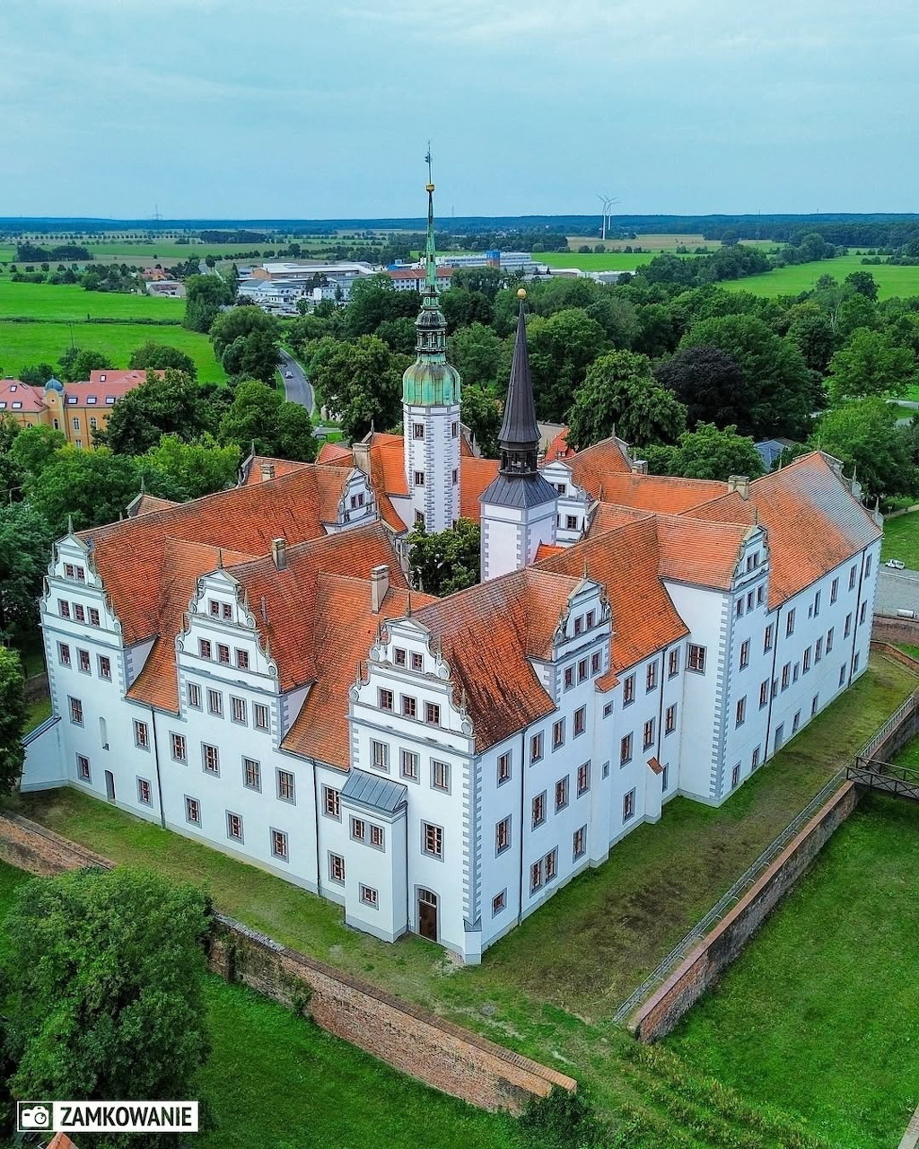 Doberlug Castle Aerial View