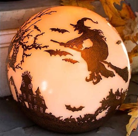 Halloween Glowing Witch Luminary