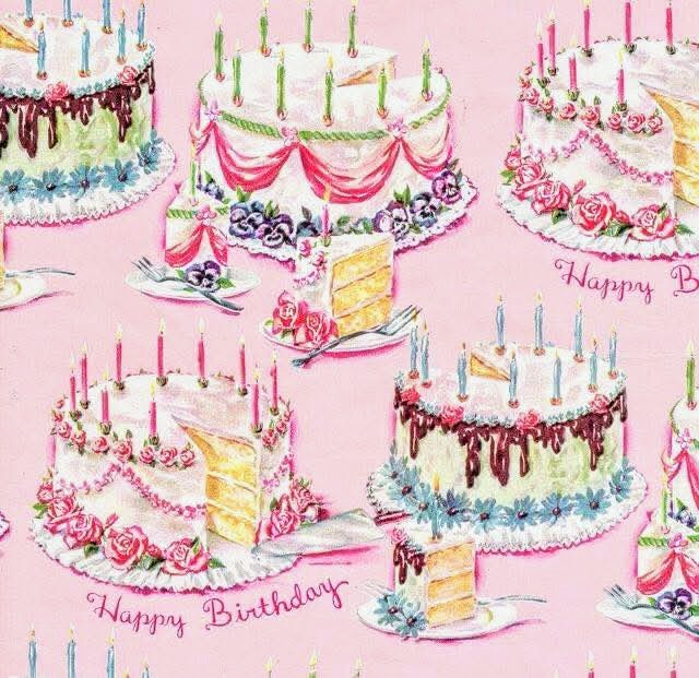 Birthday Cake Wrapping Paper