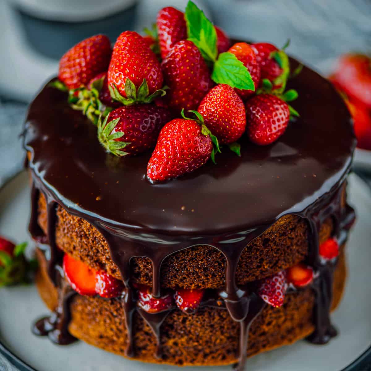 Chocolate Strawberry Cake