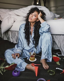 Woman in Blue Pajamas