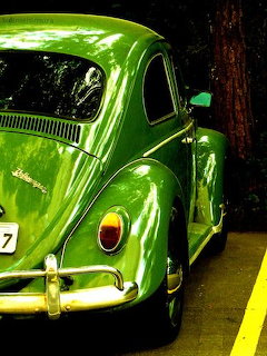 Green Vintage Beetle Car
