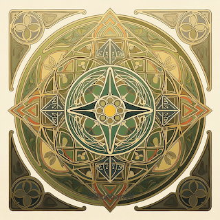 Golden Geometric Mandala