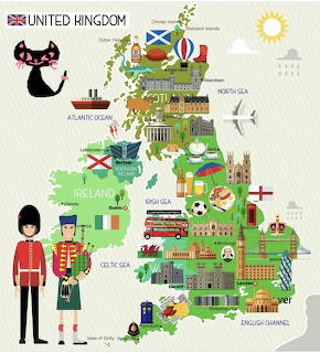 United Kingdom Illustrated Map