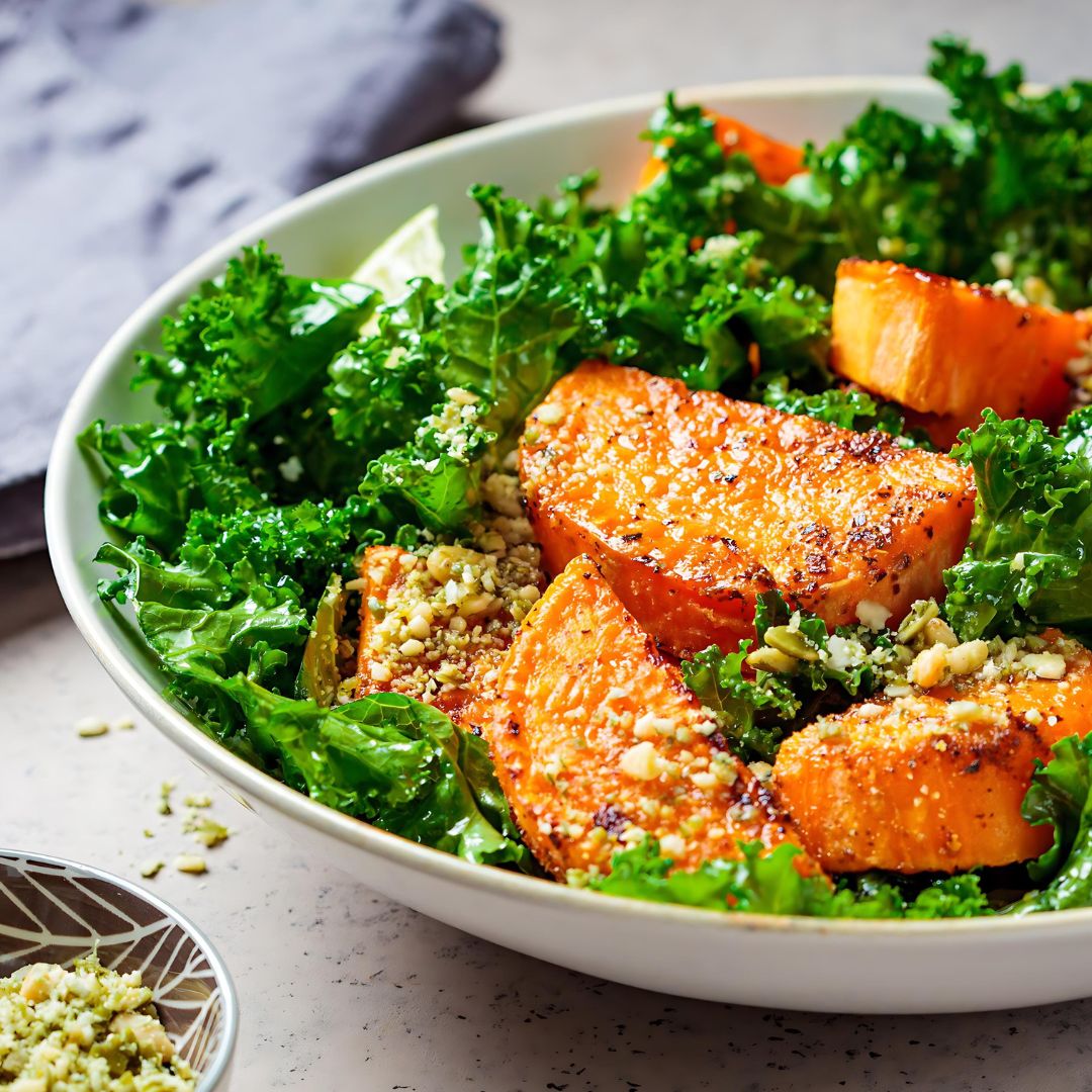 Sweet Potato Kale Salad