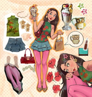 Fashion Girl Illustration