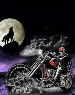 Skeleton Biker Ride