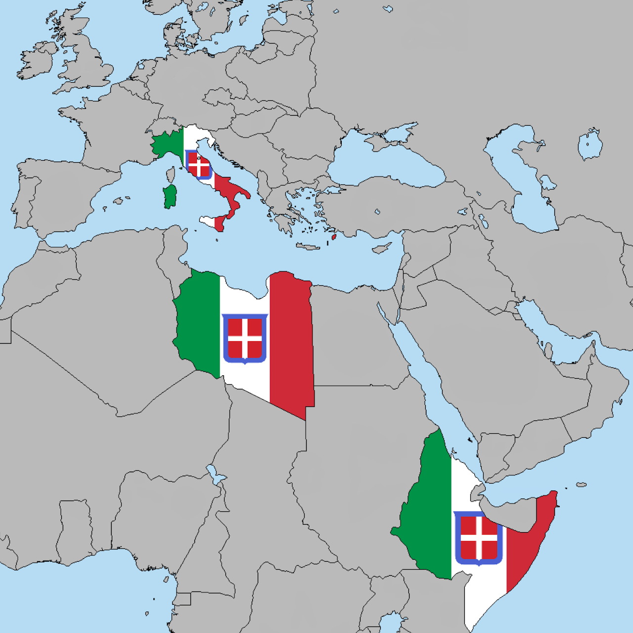 Italian Empire Map