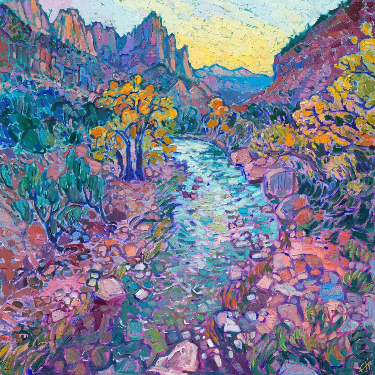 Mountain River Landscape