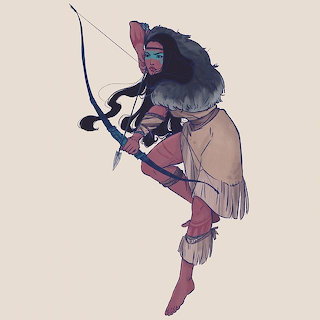 Indigenous Archer Illustration